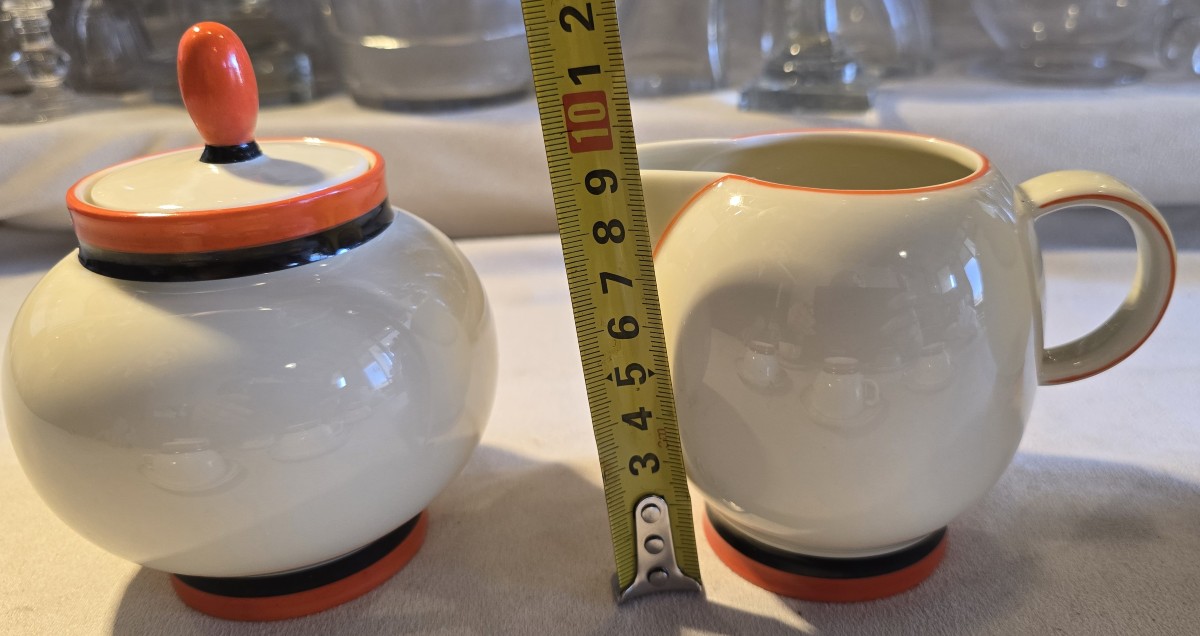 servizio da caffè in porcellana  Art Déco Guido Andlovitz per Laveno-photo-5