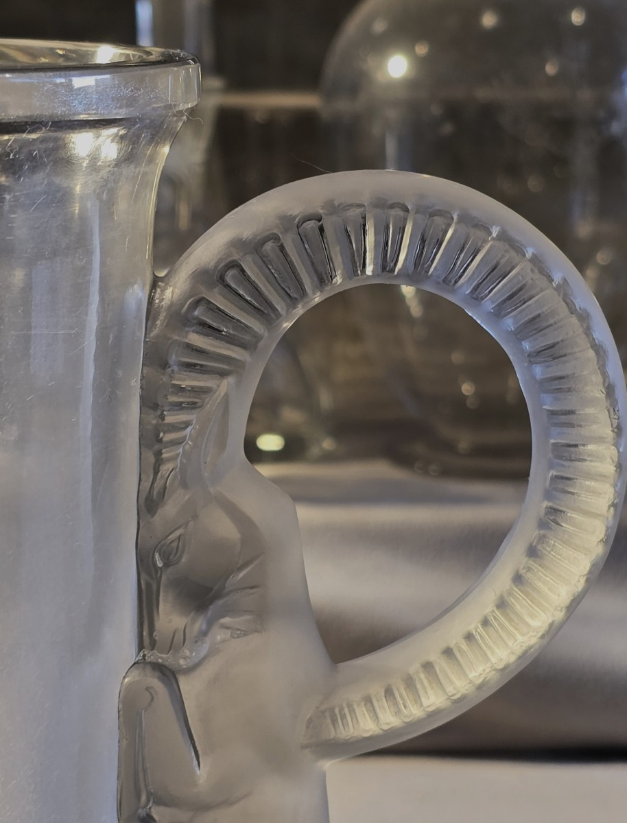 Vaso Tibet 1931 firmato Lalique France-photo-1