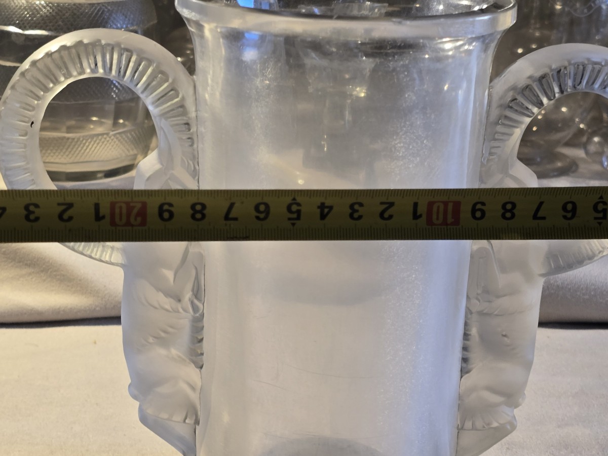 Vaso Tibet 1931 firmato Lalique France-photo-4