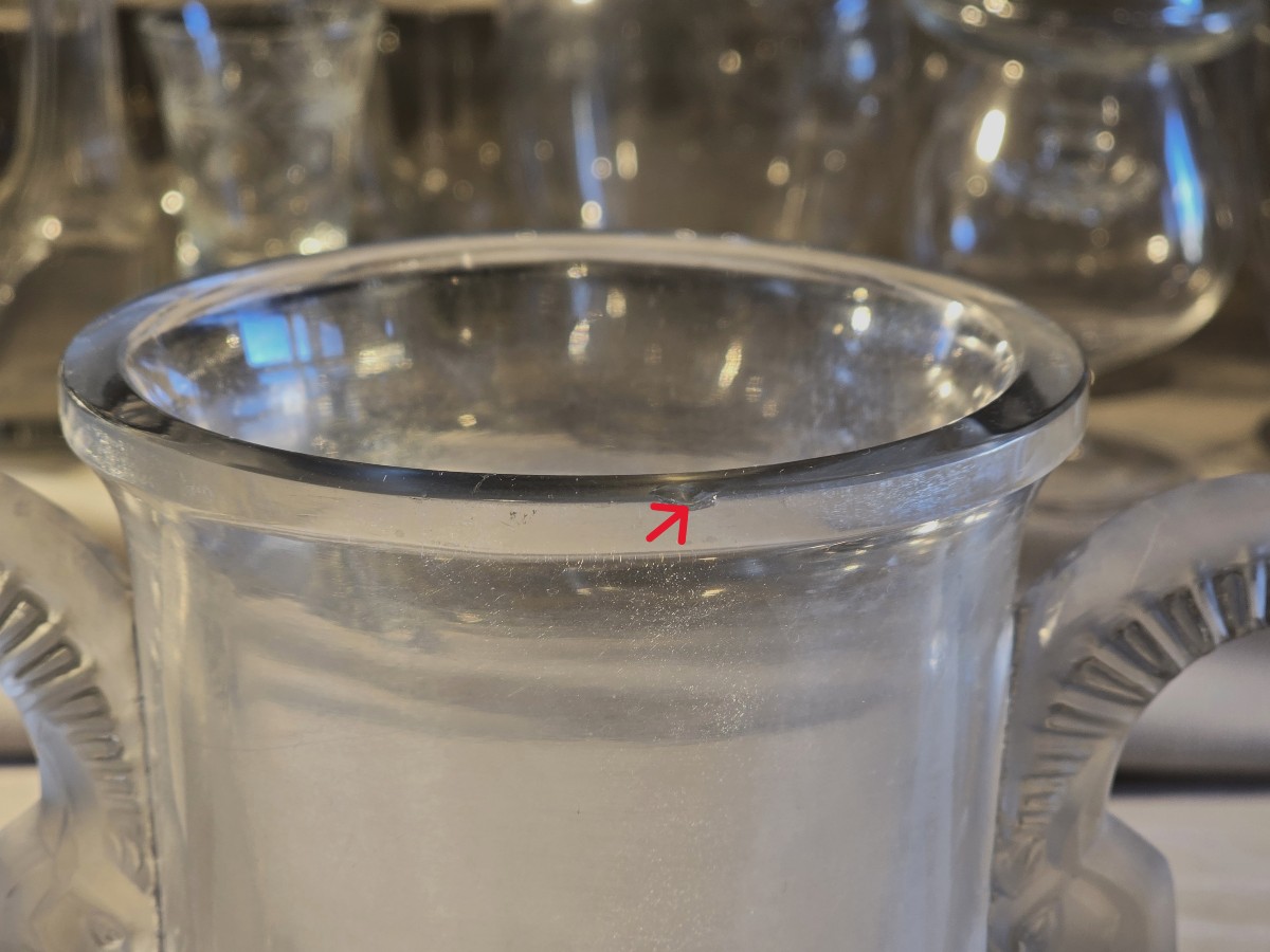 Vaso Tibet 1931 firmato Lalique France-photo-7