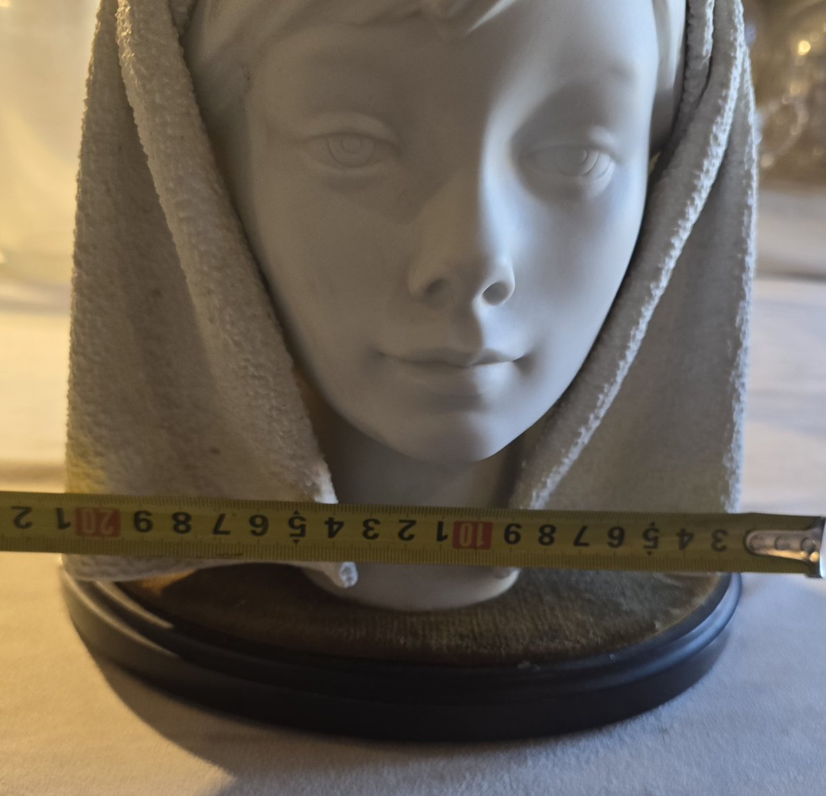 Testa di giovane donna velata – antico biscuit Lladró, 1969‑1985-photo-6