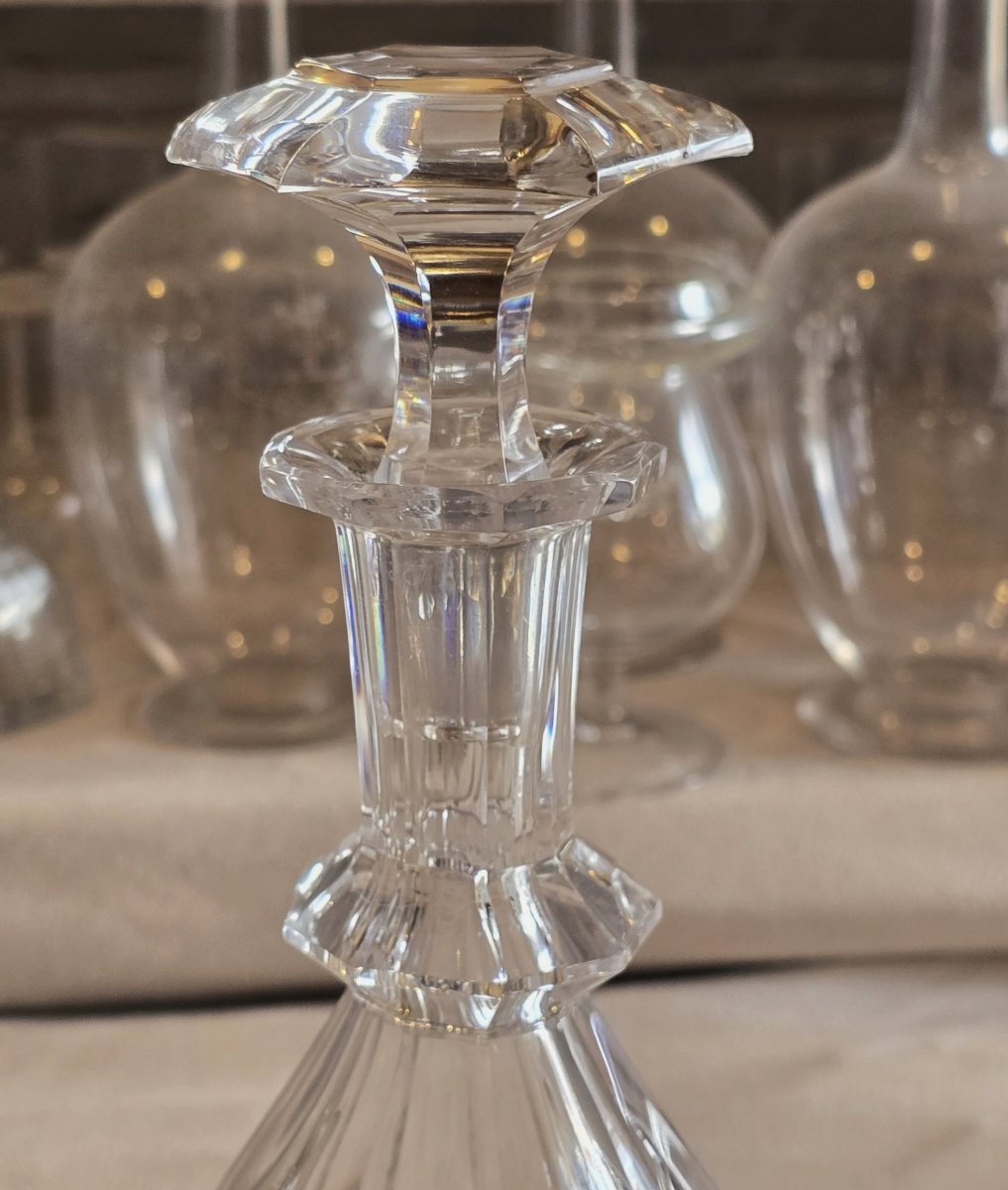 Bottiglia decanter antica in cristallo – modello Harcourt, Baccarat (ante 1936)-photo-3