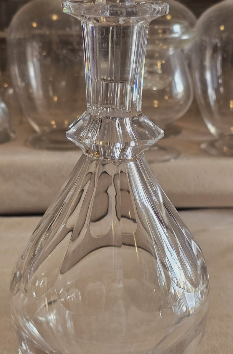 Bottiglia decanter antica in cristallo – modello Harcourt, Baccarat (ante 1936)-photo-4