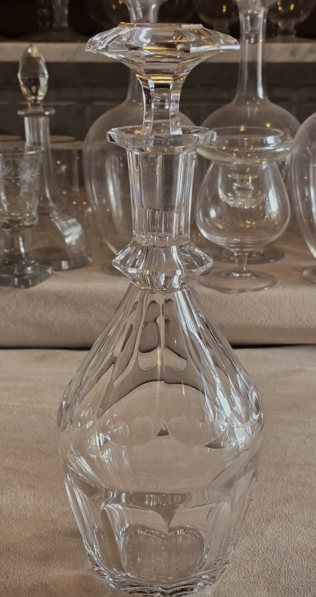 Bottiglia decanter antica in cristallo – modello Harcourt, Baccarat (ante 1936)
