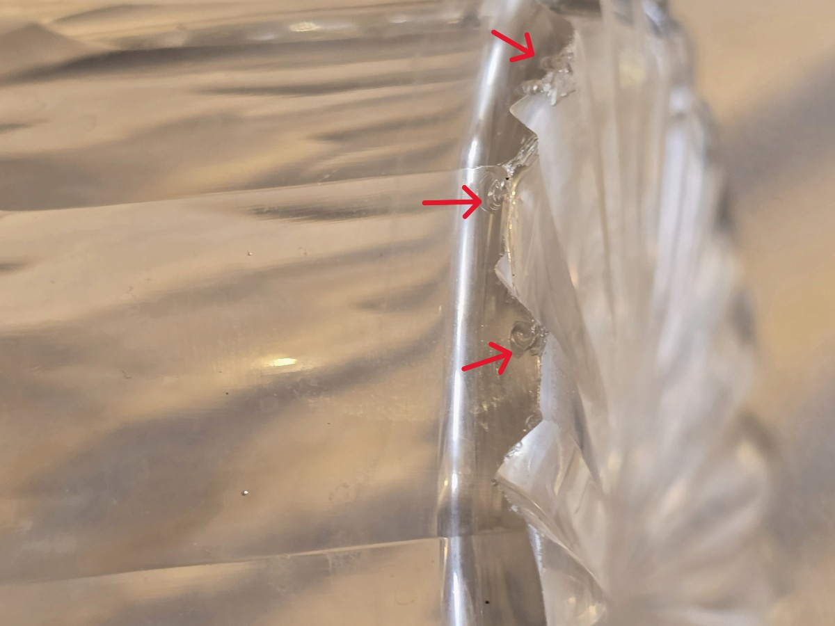 Bottiglia decanter antica '800 n.9 in cristallo molato-photo-6