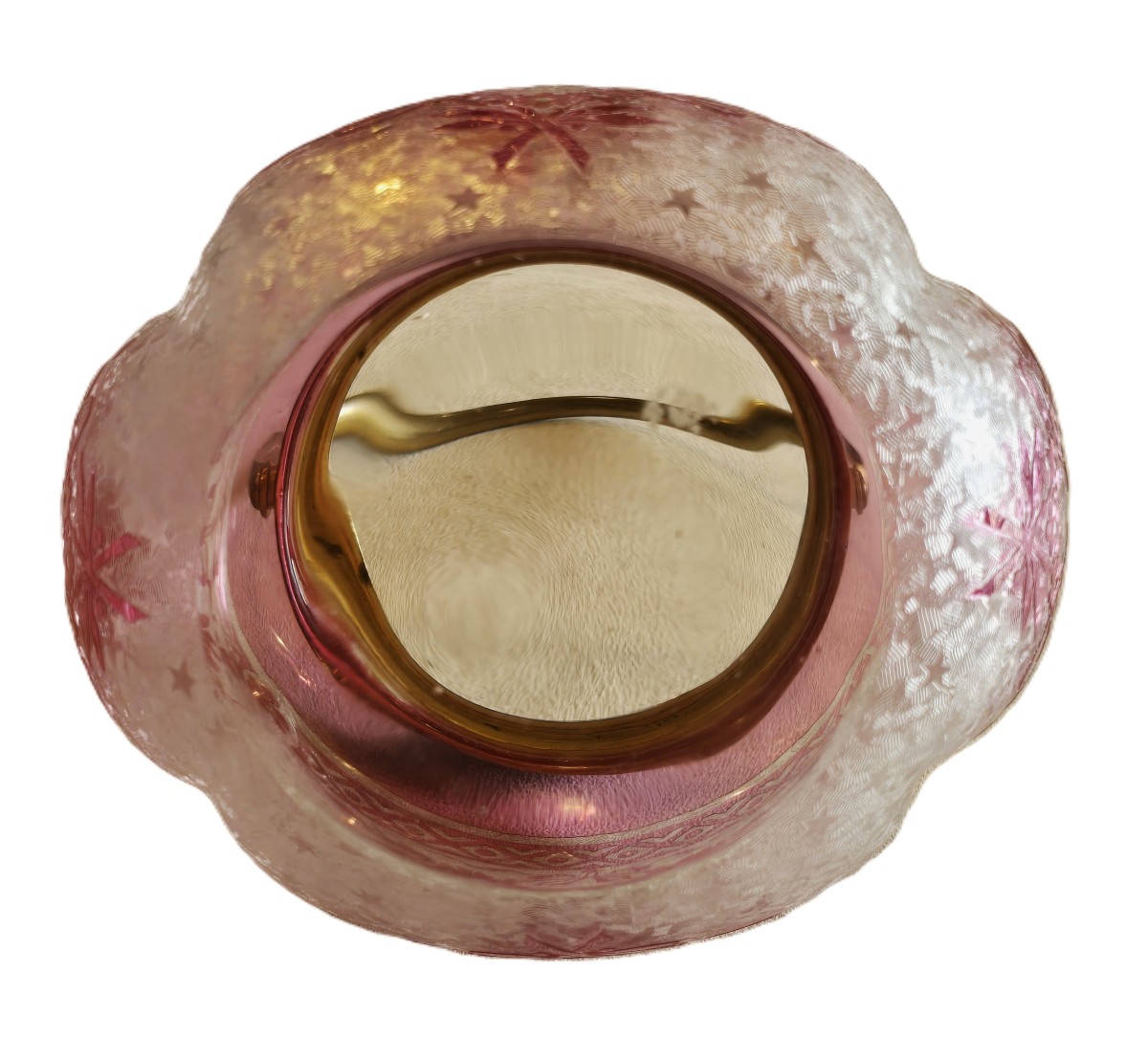 Biscottiera antica in vetro inciso - Baccarat periodo liberty-photo-1