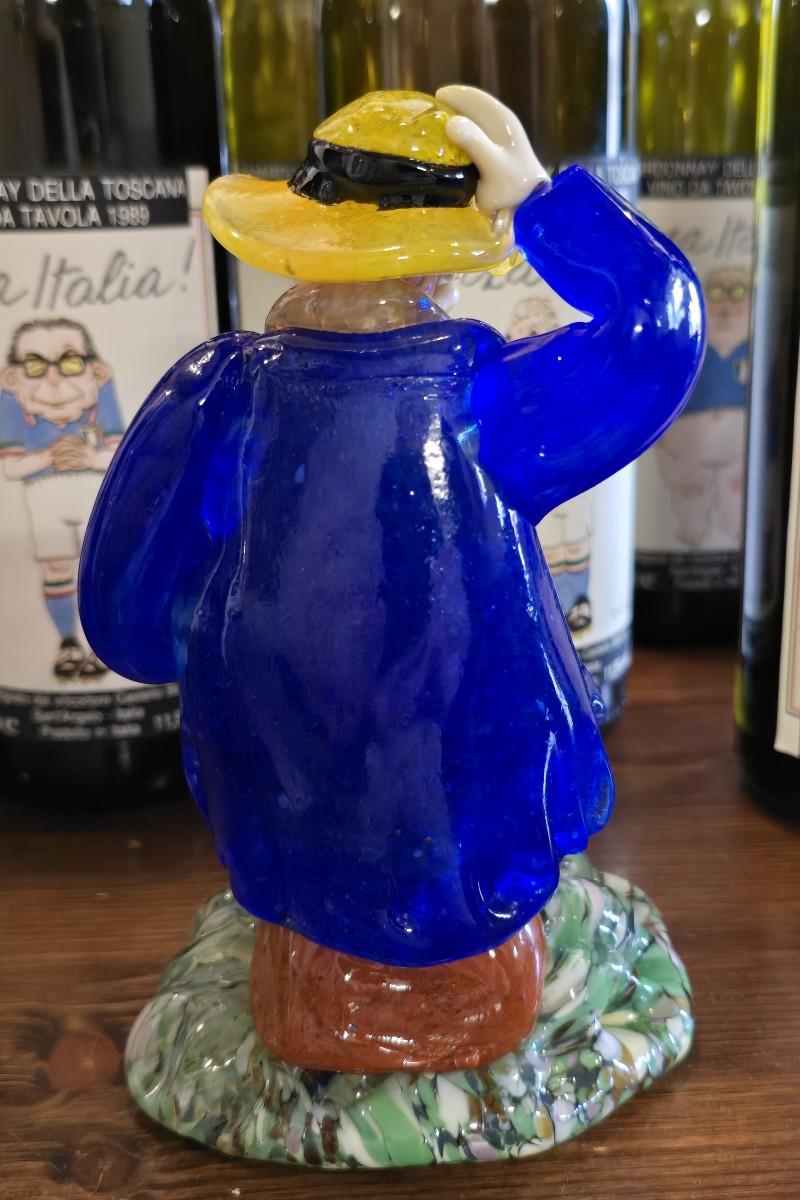 Antica statuina in vetro Boema-photo-4