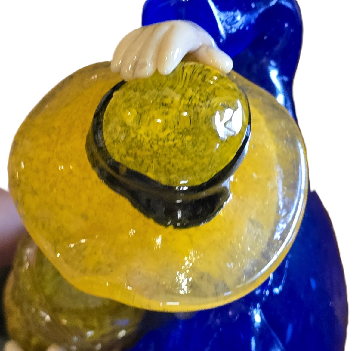 Antica statuina in vetro Boema-photo-4