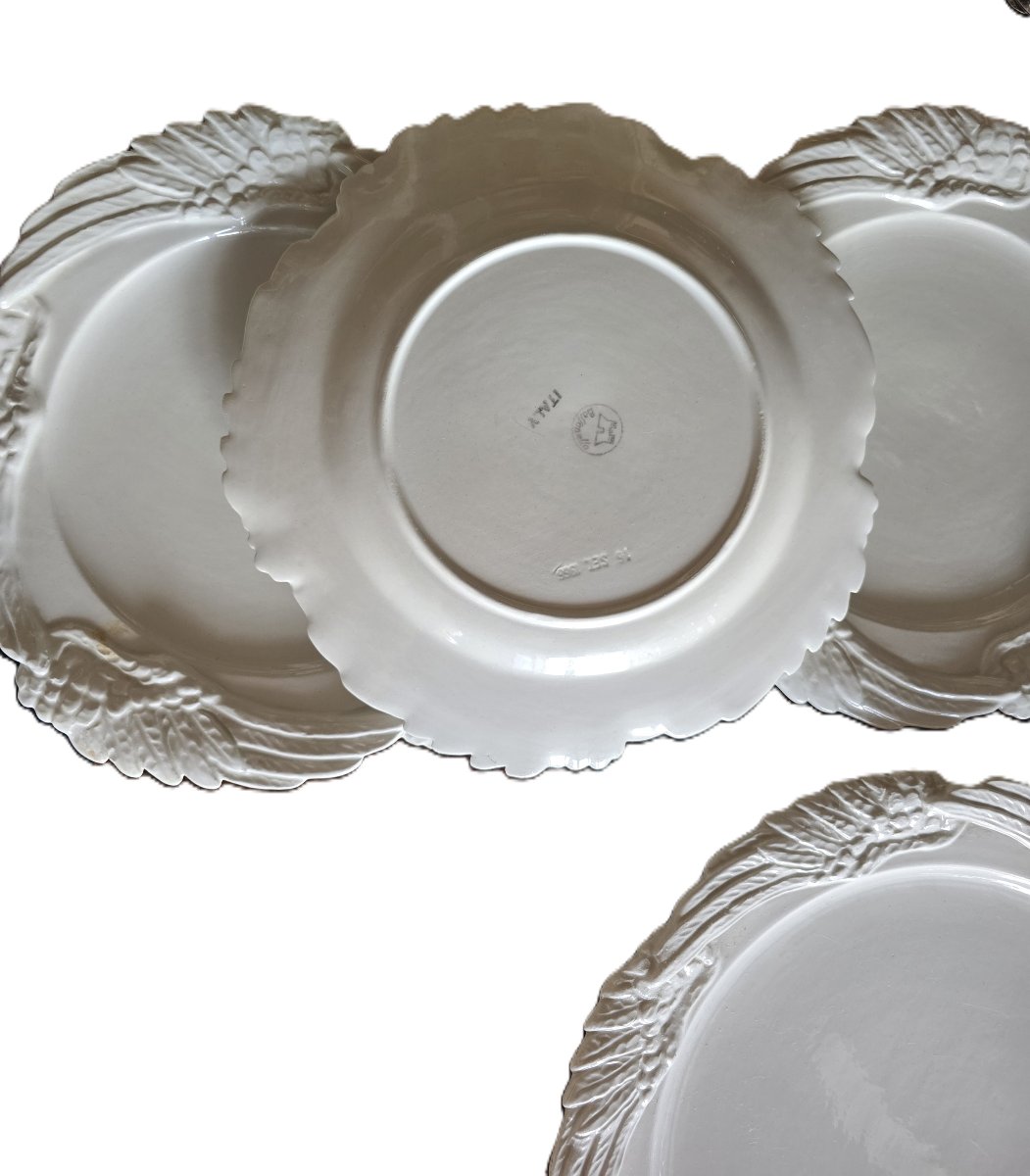 Servizio piatti da dessert in maiolica Bassanello 1968-photo-4