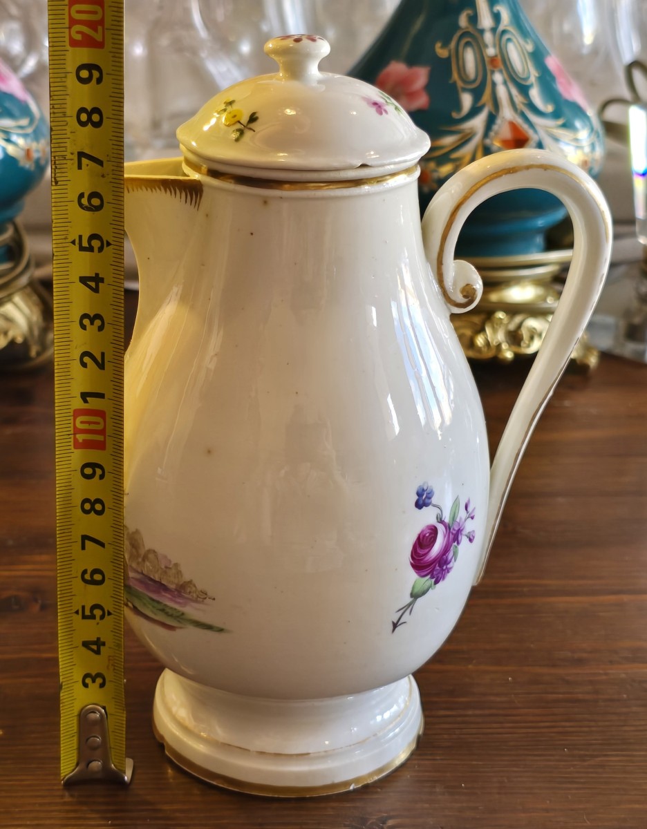 Caffettiera egoista in porcella manifattura di Joseph‑Adam Hannong, Strasburgo '700-photo-8