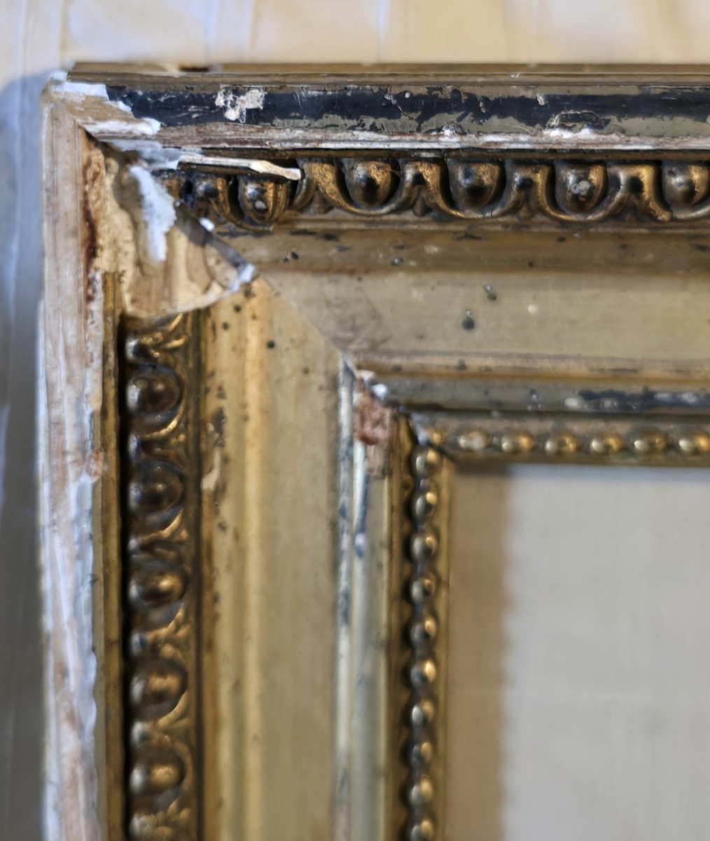 Antico ricamo in fili di seta, inizi XIX secolo, vaso di fiori con pulcini e galline.-photo-5