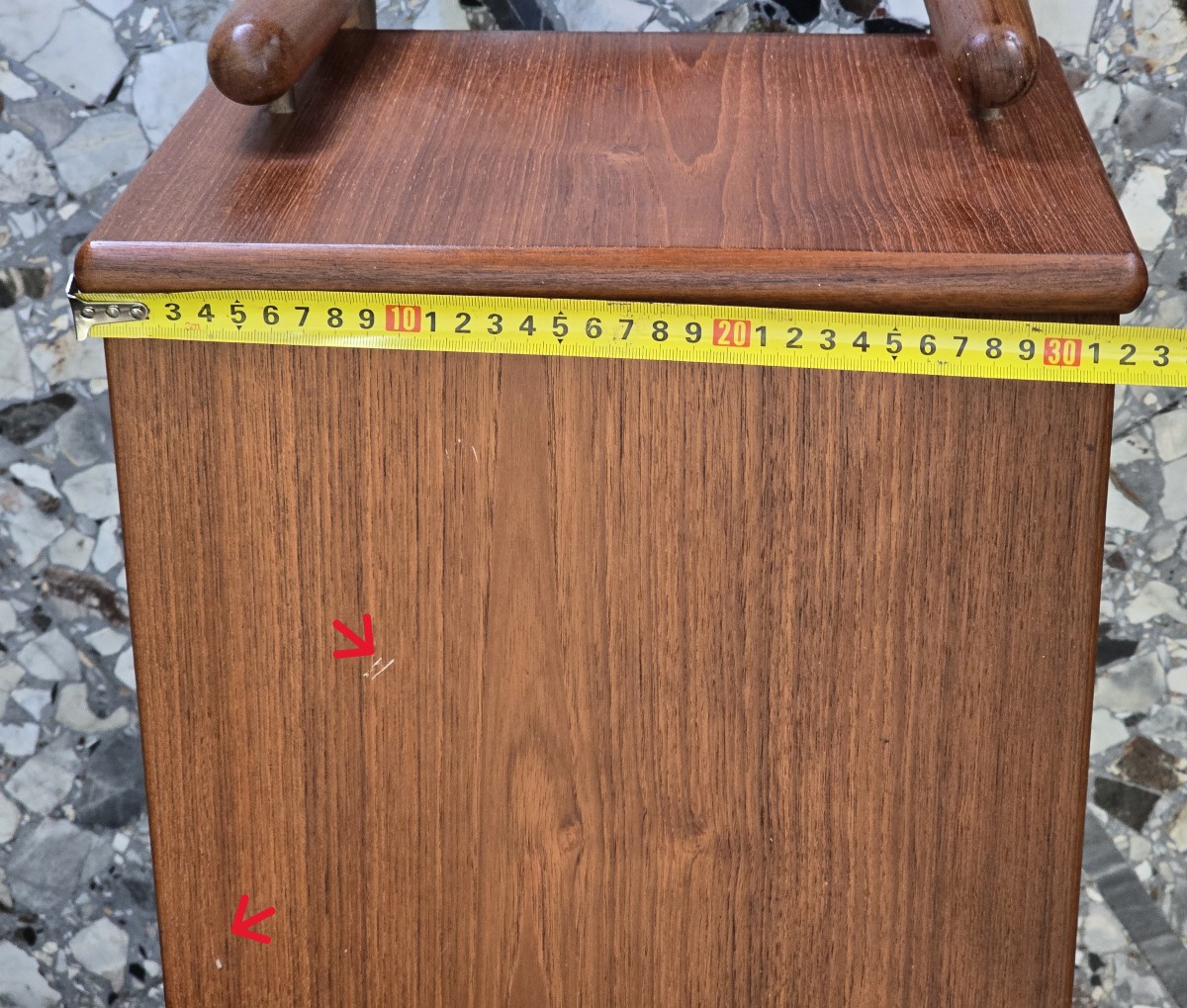 Tavolino basso fioriera danese in teak di Arne Wahl Iversen, anni ’60-photo-6