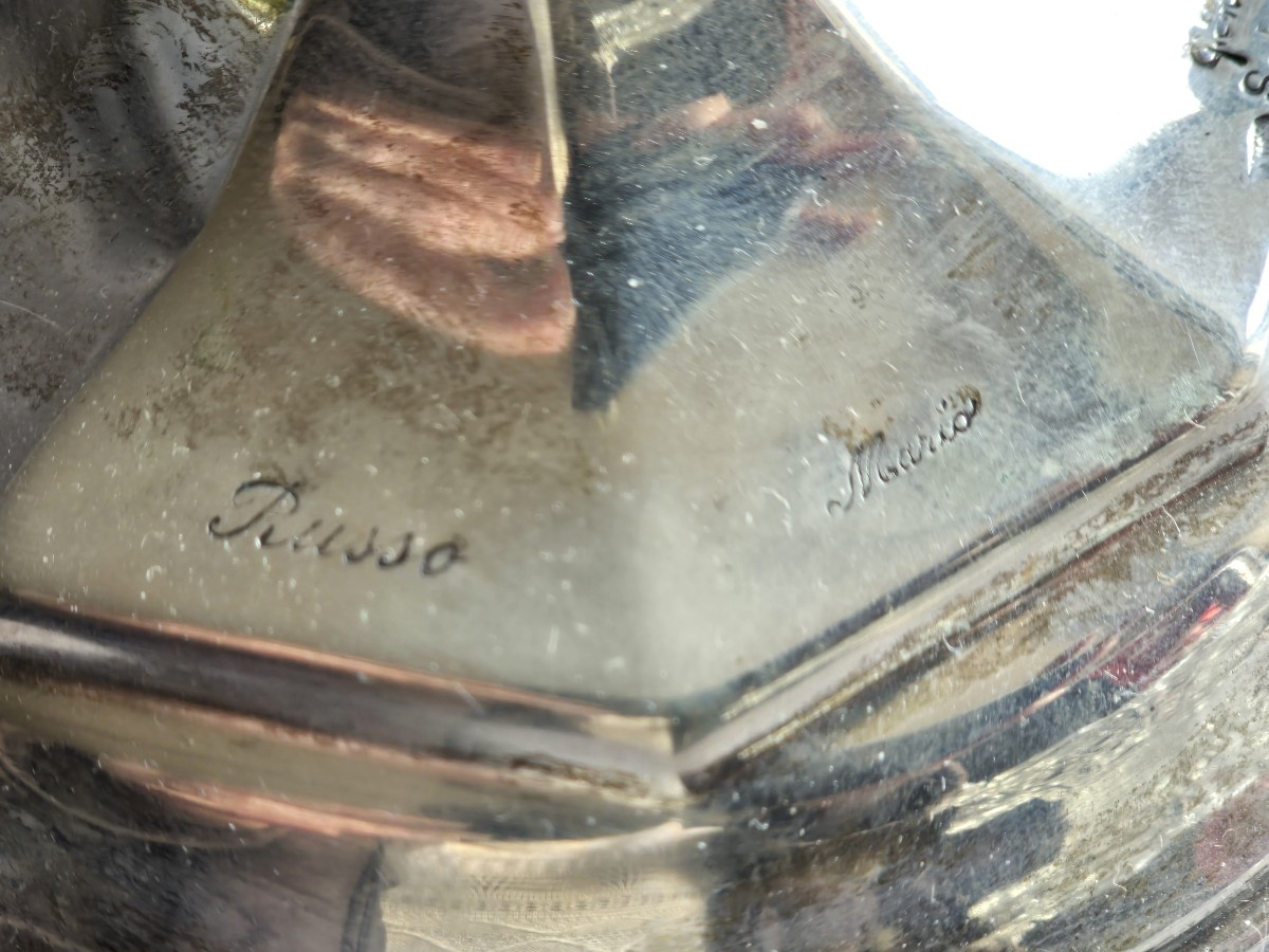 Candeliere in argento, Italia, metà XX secolo, 150 grammi  -photo-4