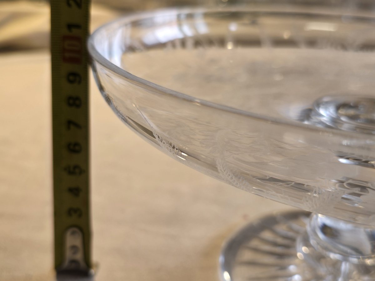 Antica alzatina in cristallo inciso-photo-5