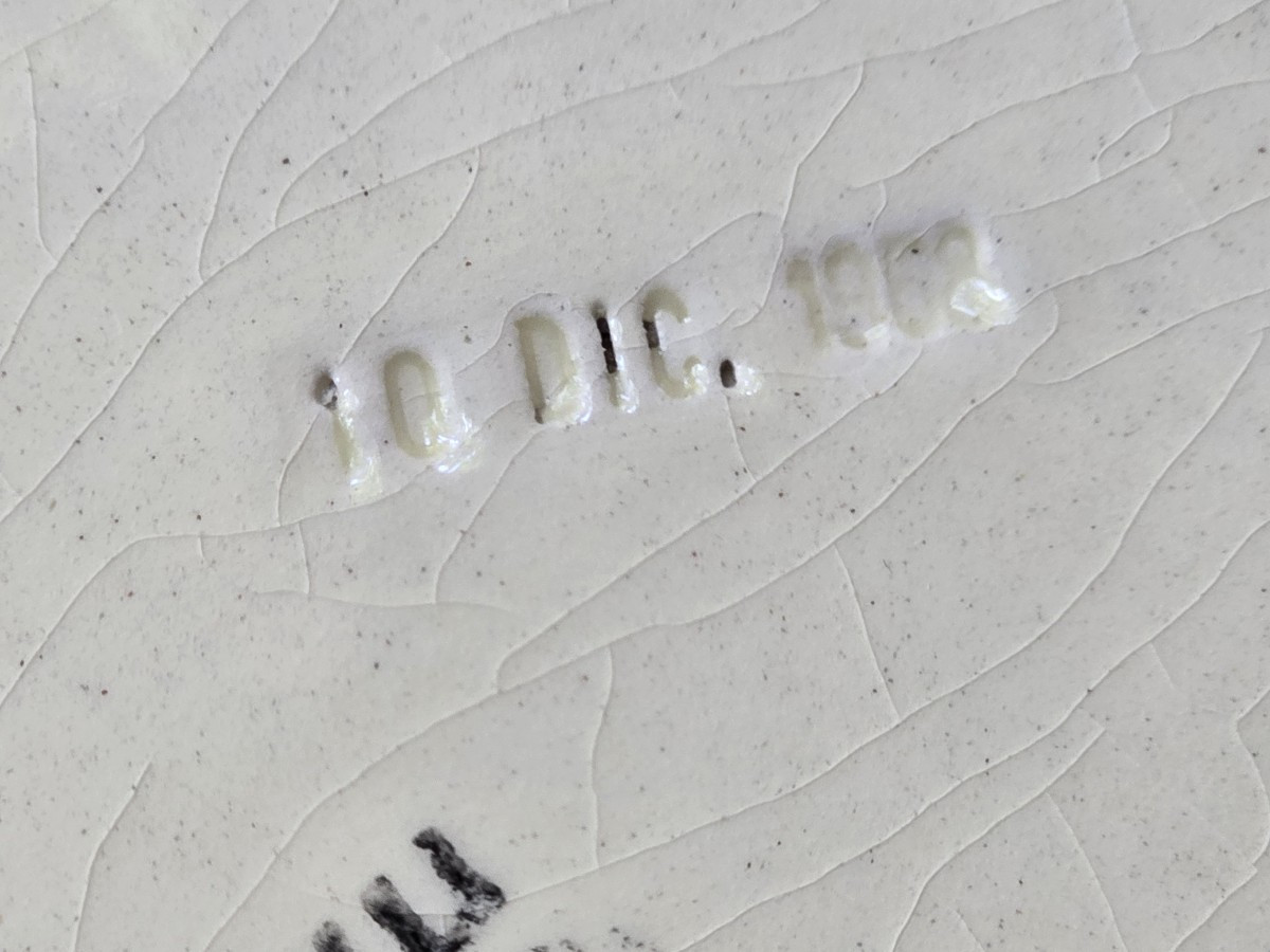 Servizio di piatti in maiolica Bassanello del 1968 composto da 36 pezzi-photo-4