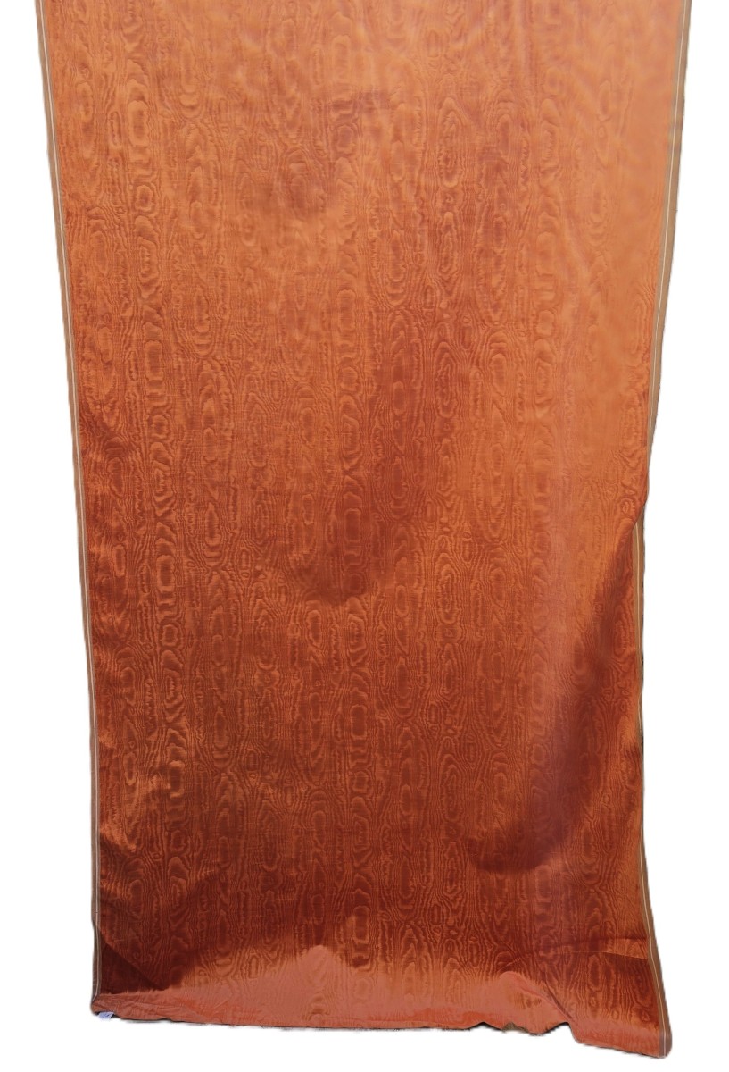Rotolo di tessuto da tappezzeria 450 cm velluto effetto moiré anni '60-photo-3