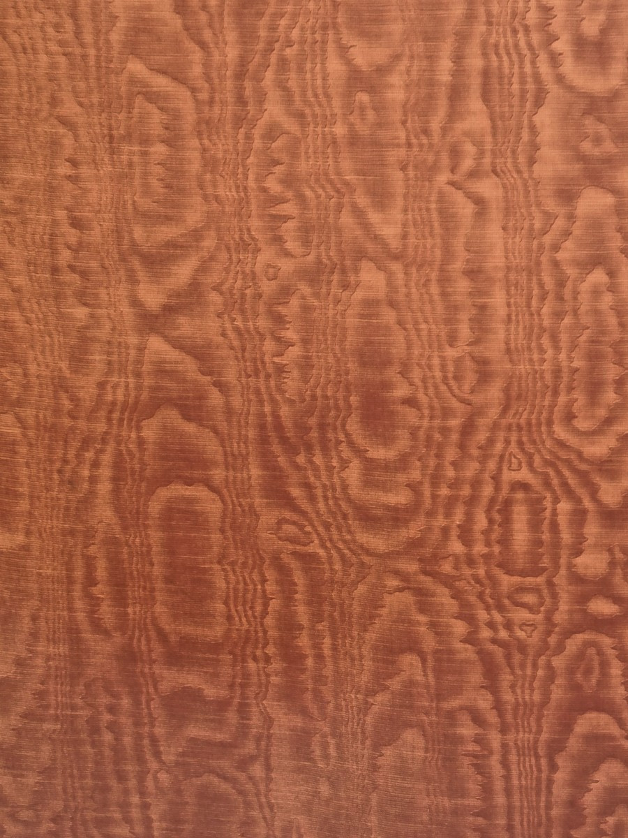 Rotolo di tessuto da tappezzeria 450 cm velluto effetto moiré anni '60