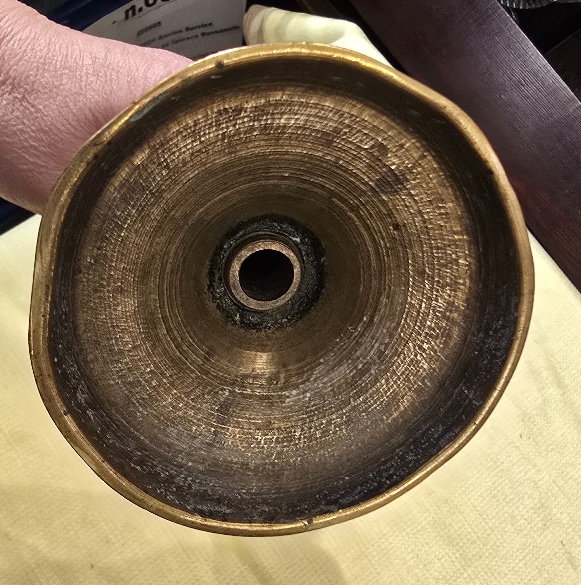 Lampada ad olio in ottone, Italia 1880 circa-photo-3