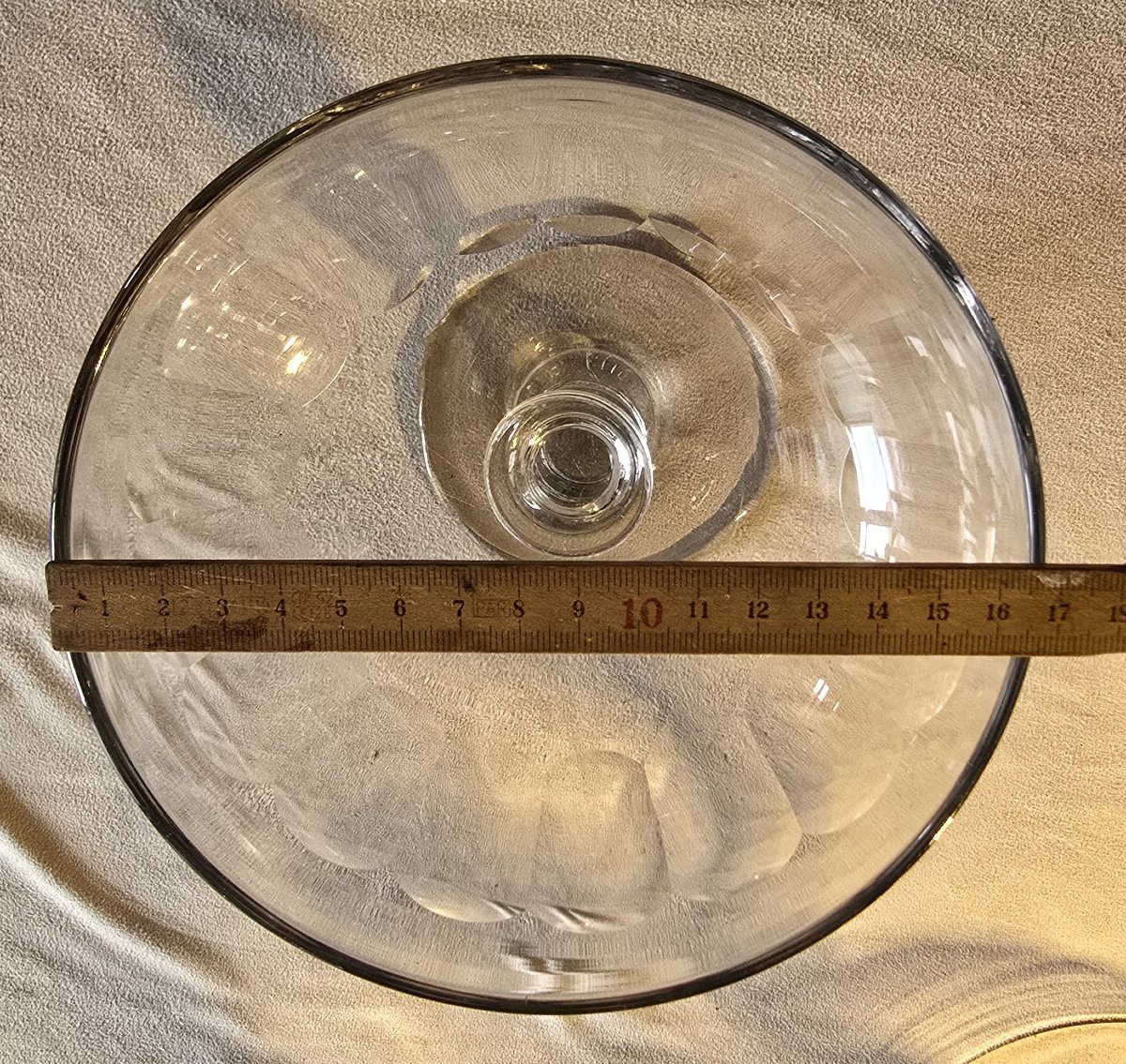 Coppia di coppe portafrutta in cristallo Baccarat modello Clermont, inizio '900-photo-4
