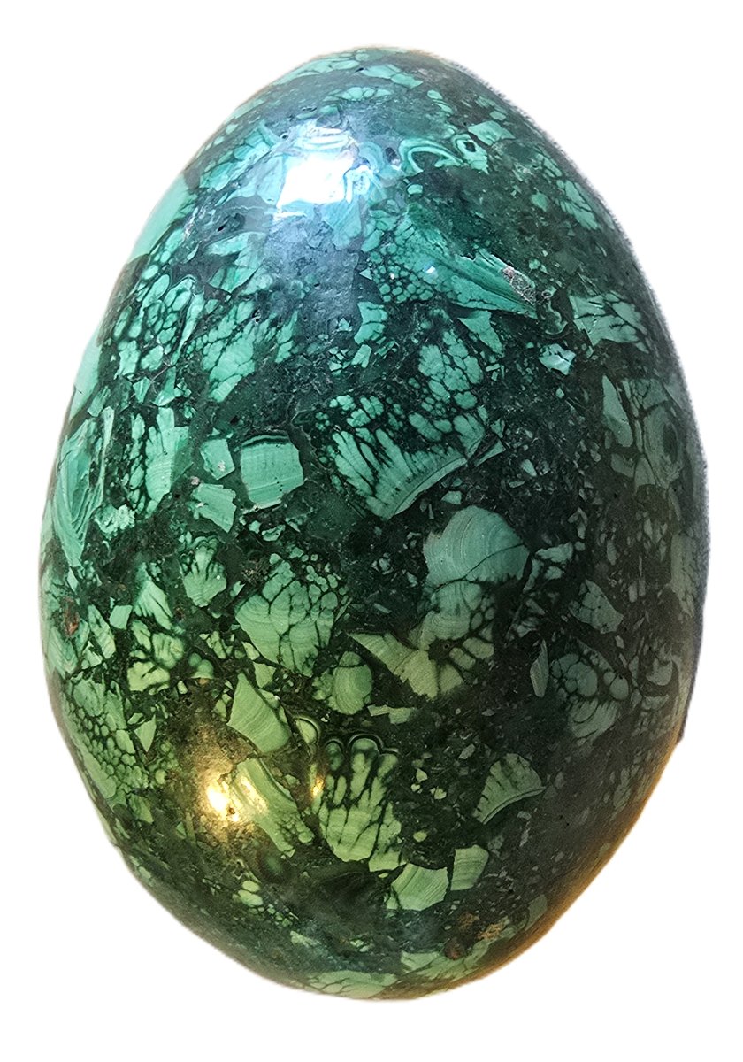 Uovo di malachite ricomposta-photo-2