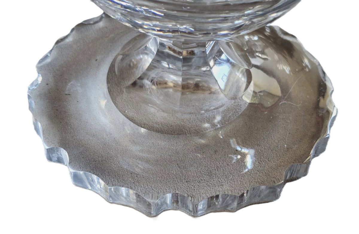 Antico vaso soliflore in cristallo-photo-4