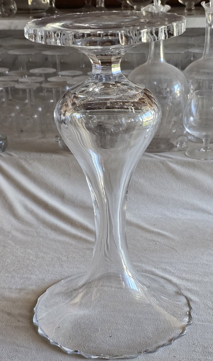 Antico vaso soliflore in cristallo-photo-2