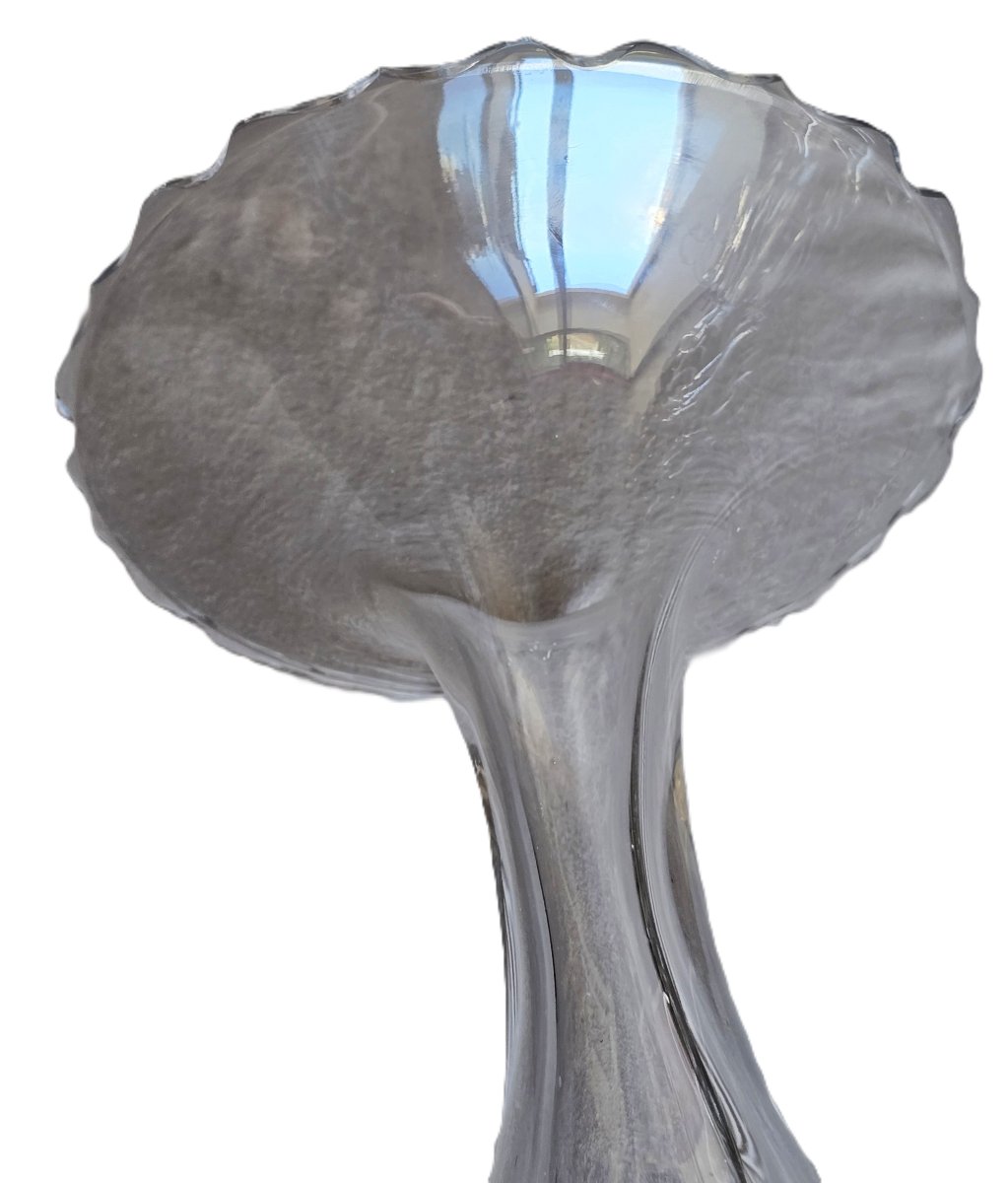 Antico vaso soliflore in cristallo-photo-3