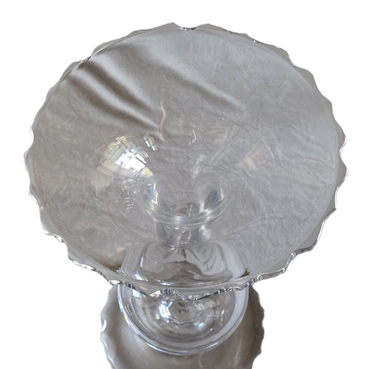 Antico vaso soliflore in cristallo-photo-4