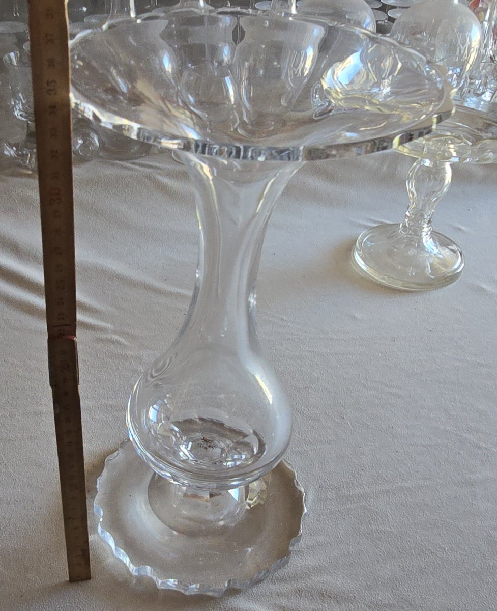 Antico vaso soliflore in cristallo-photo-5