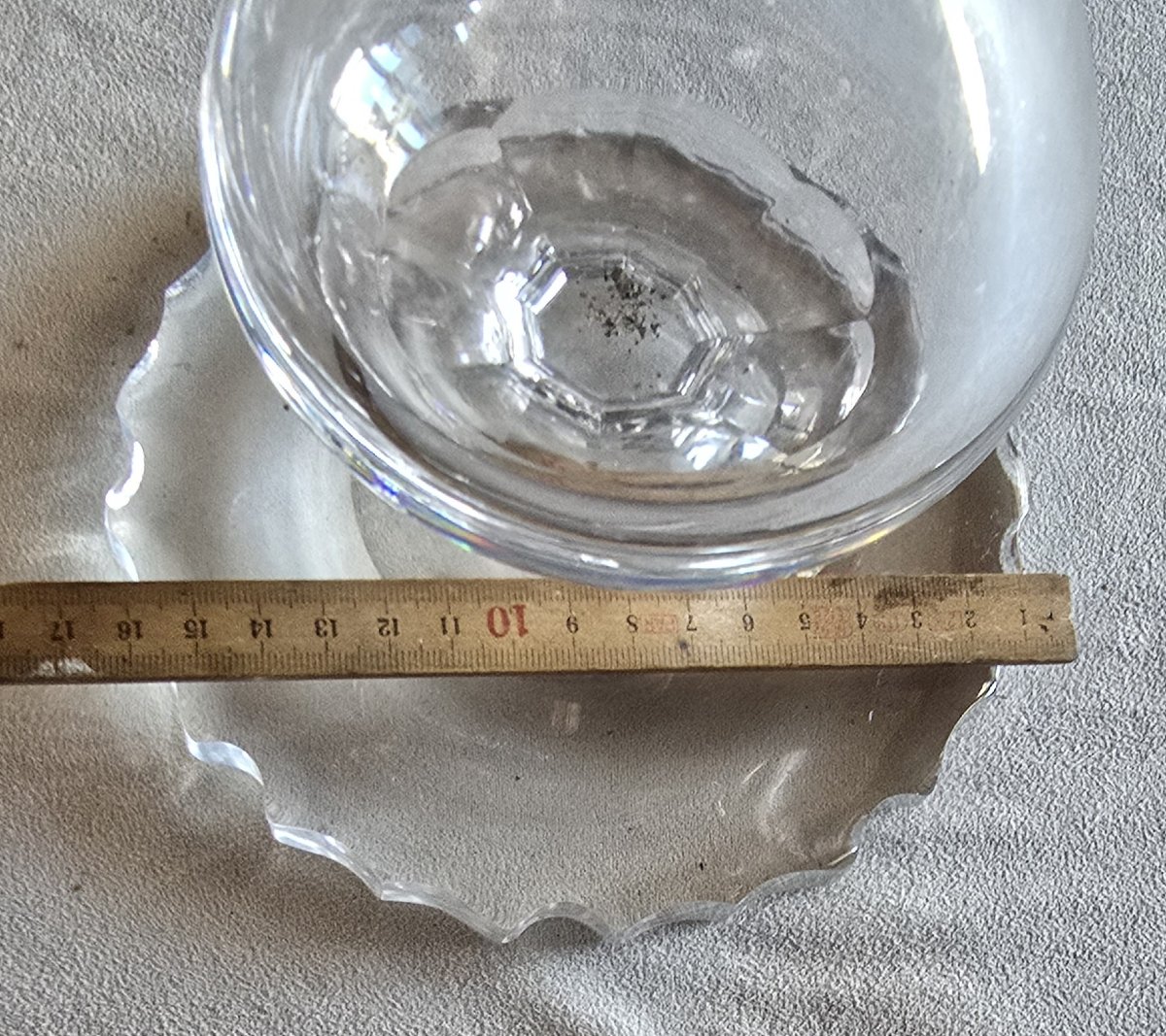 Antico vaso soliflore in cristallo-photo-7