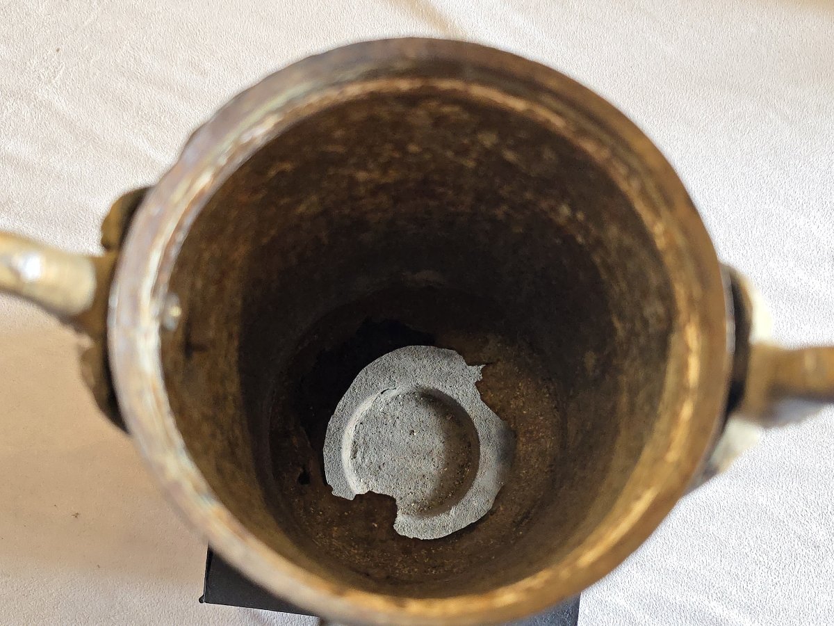 Ancien Samovar russe en tôle, fin XIX ème siècle-photo-7