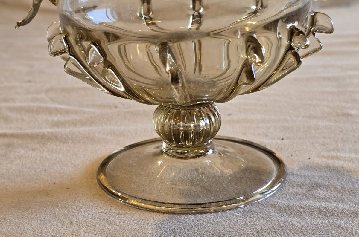 Brocca con beccucio  in vetro soffiato, Salviati, Murano, Italia, circa 1880–1900-photo-3