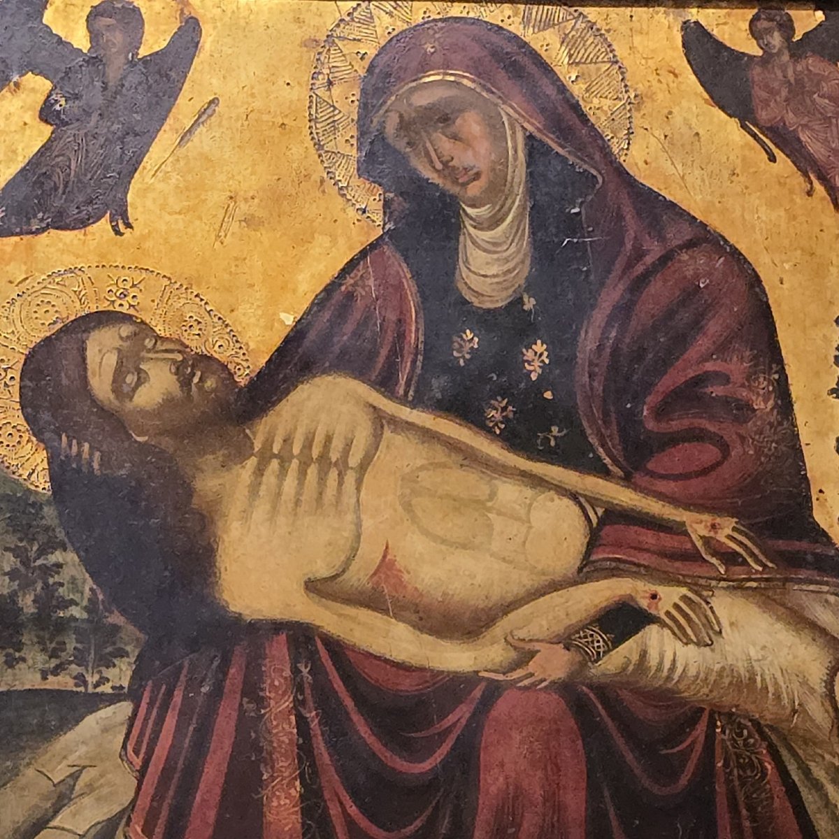 Icona veneto -cretese Pietà. fine '600 inizio '700-photo-3