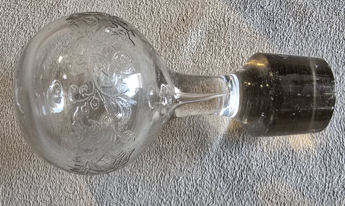 Antica bottiglia decanter in cristallo Baccarat, inizio '900-photo-2