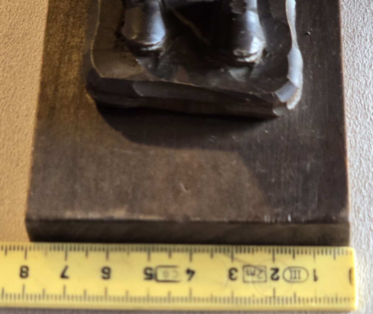 Antica coppia di fermalibri in legno scolpito, raffiguranti Don Chisciotte e Sancho Panza-photo-7