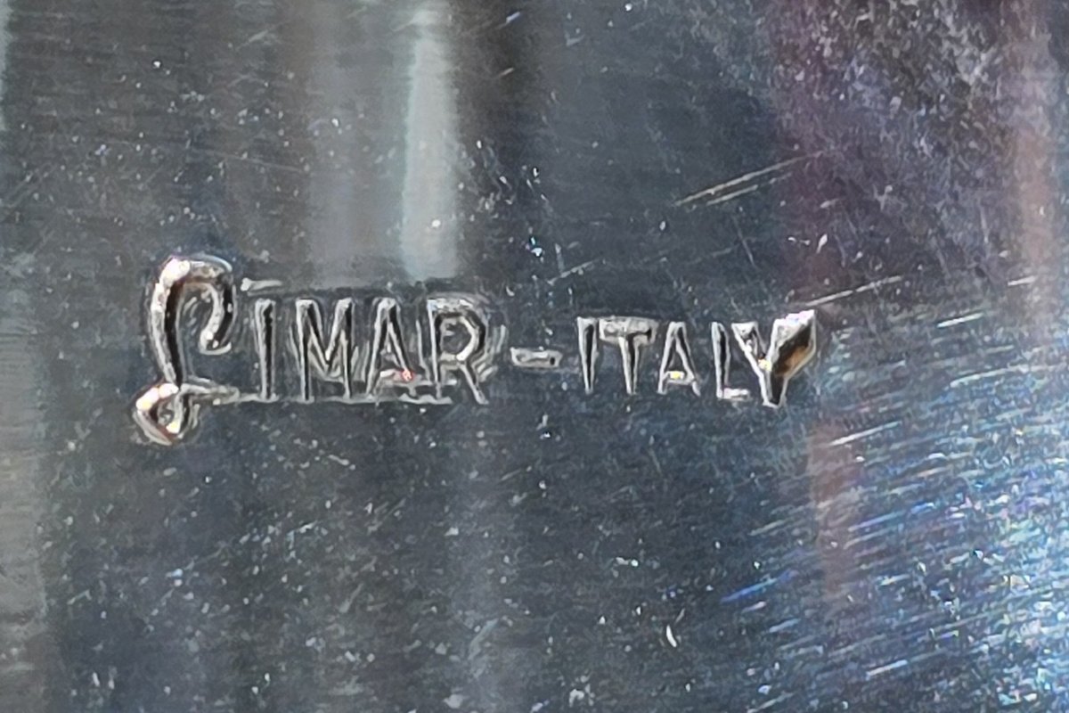 Secchiello da ghiaccio in metallo argentato – Italia, anni 1970 nello stile di Maria Pergay-photo-4
