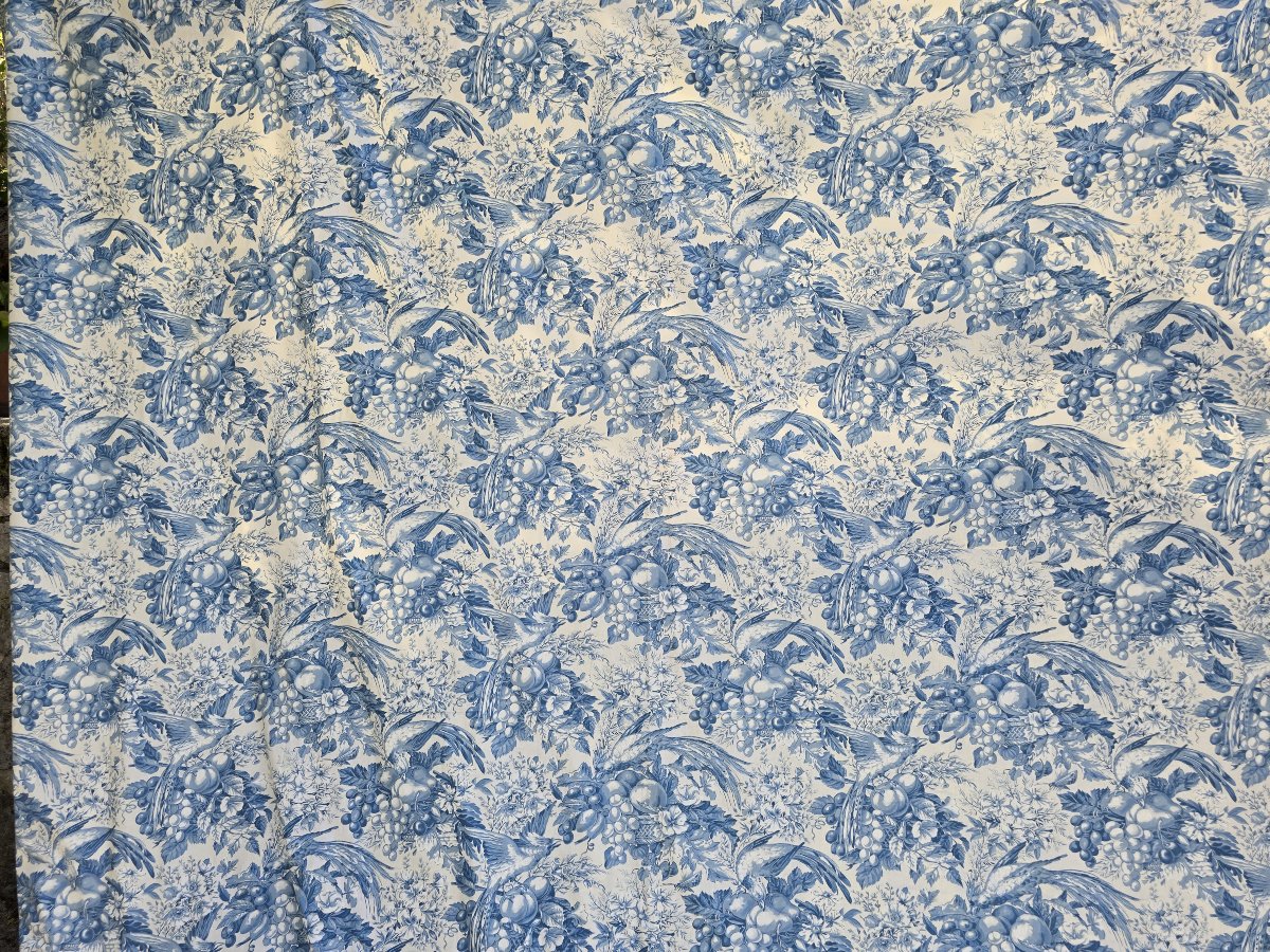Grande tendaggio e metraggio importante toile de Jouy IFTA Cluny-photo-2