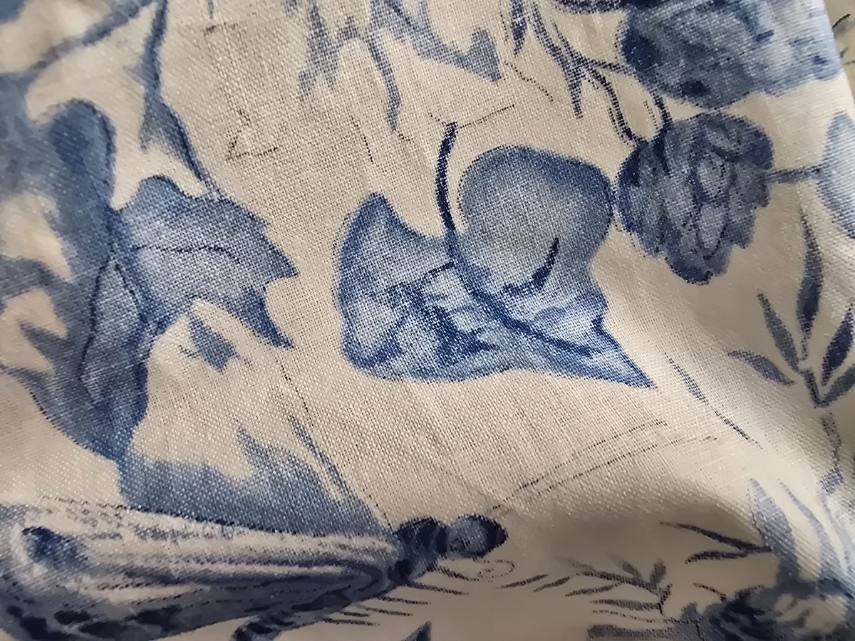 Grande tendaggio e metraggio importante toile de Jouy IFTA Cluny-photo-2