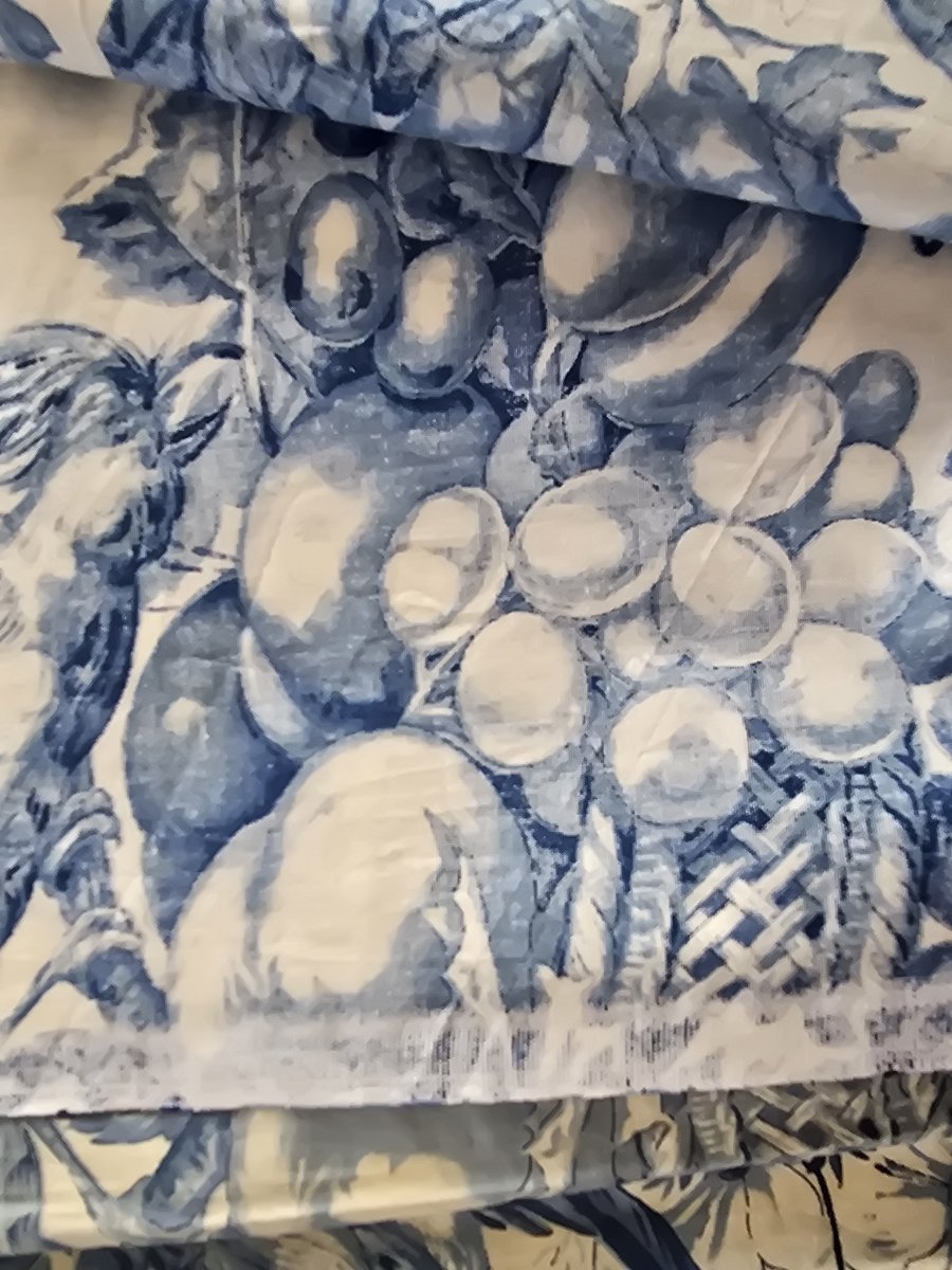 Grande tendaggio e metraggio importante toile de Jouy IFTA Cluny-photo-3