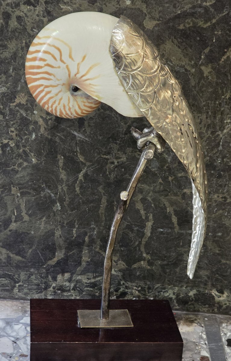 Pappagallo scultura di Gabriella Binazzi, anni '70-photo-1