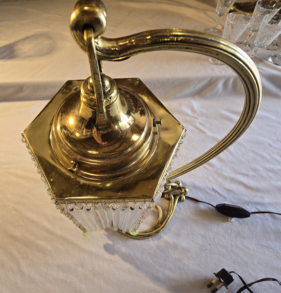 Lampada da tavolo antica , Francia prima metà del 900-photo-3