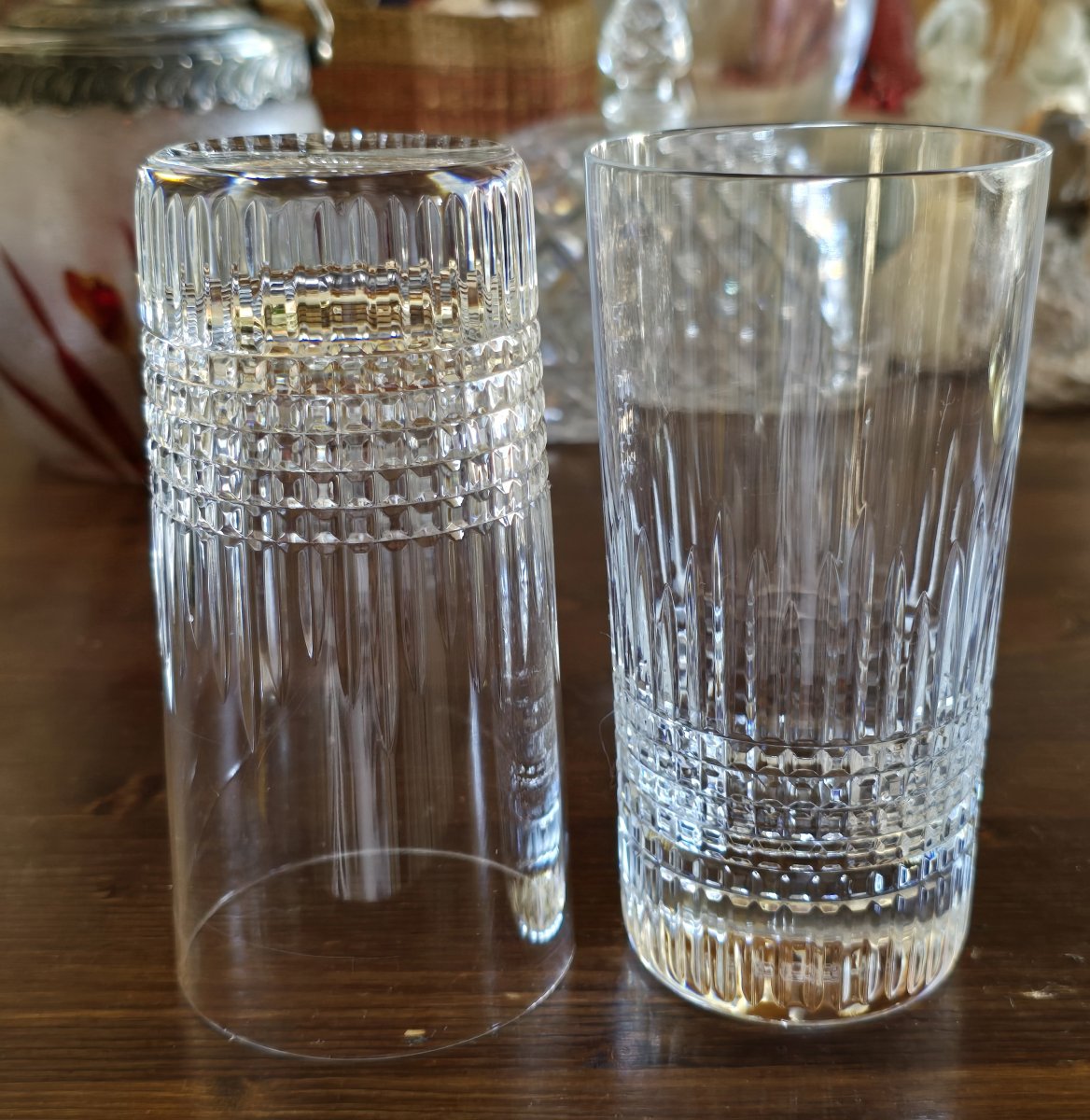 Coppia bicchieri da long drink cristallo Baccarat modeèllo Nancy-photo-2