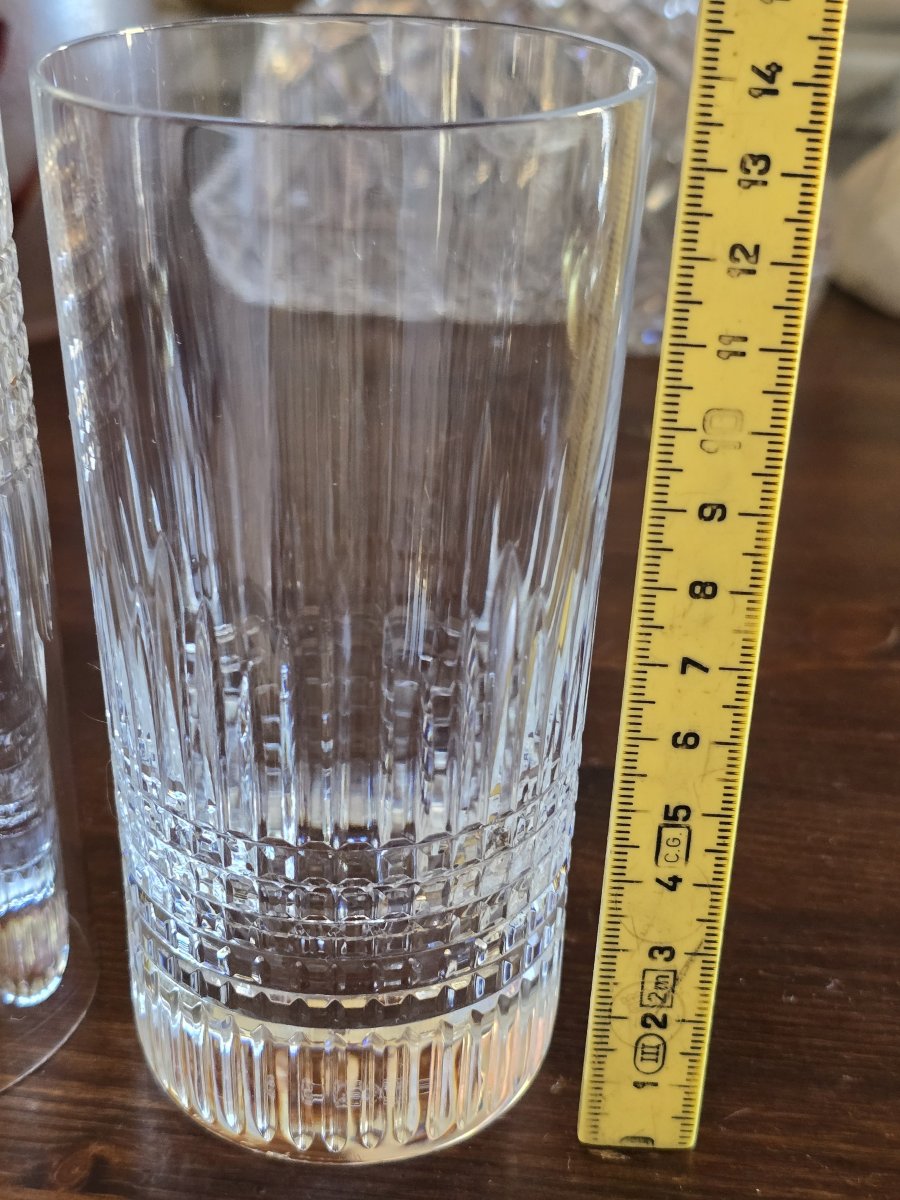 Coppia bicchieri da long drink cristallo Baccarat modeèllo Nancy-photo-4