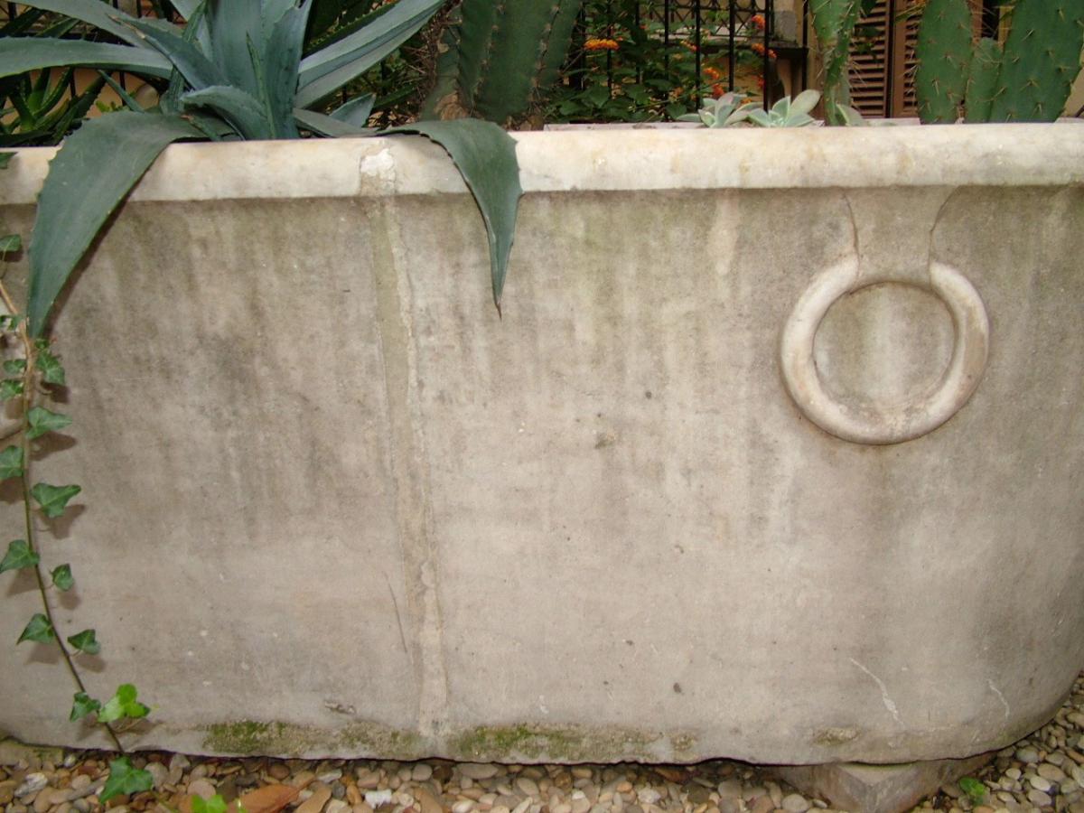 Vasca da bagno in marmo di Carrara, XIX secolo-photo-2