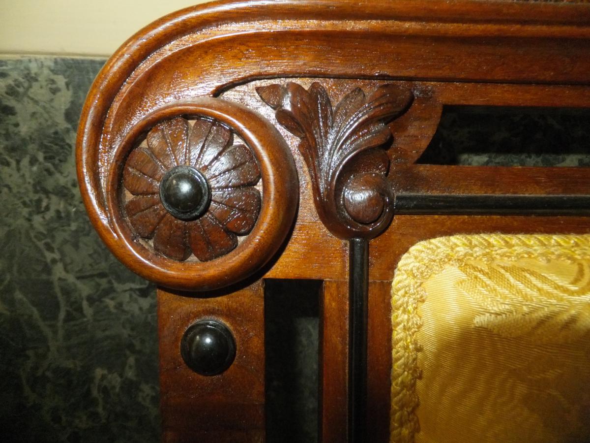 Coppia di poltrone Napoleone III restaurate-photo-4