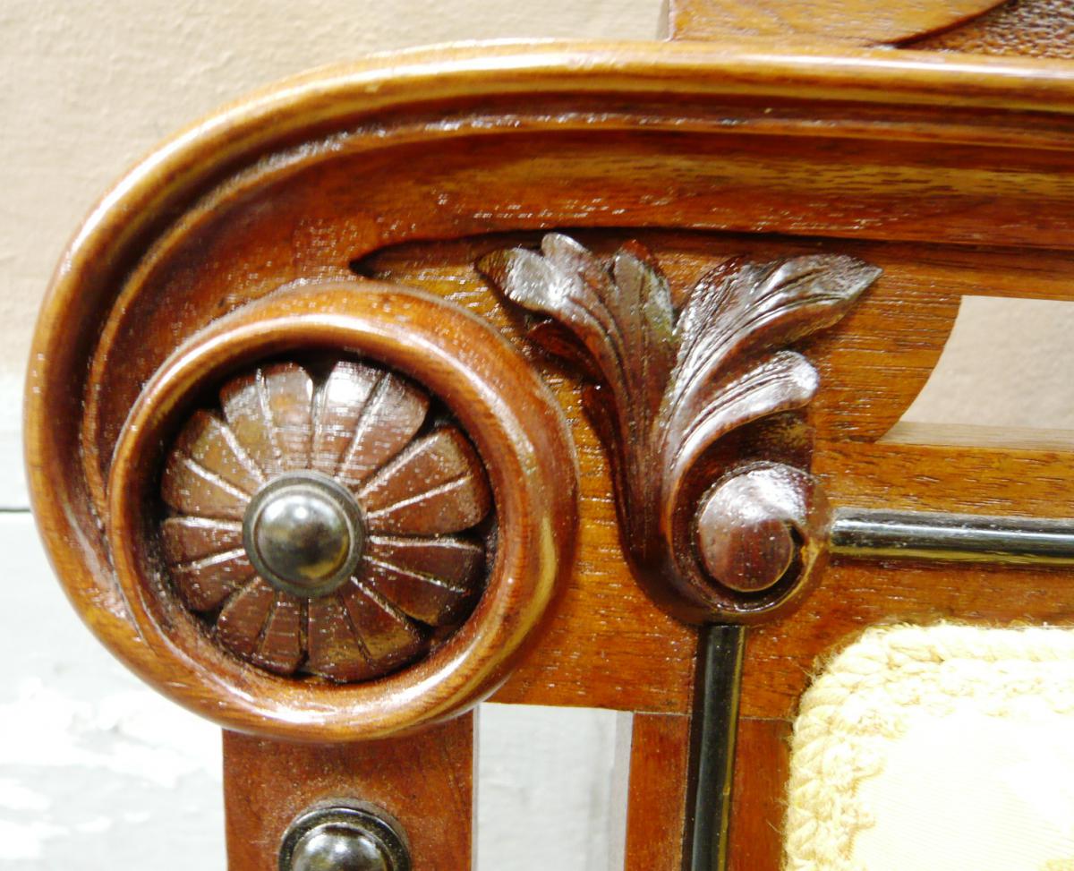 Coppia di poltrone Napoleone III restaurate-photo-2