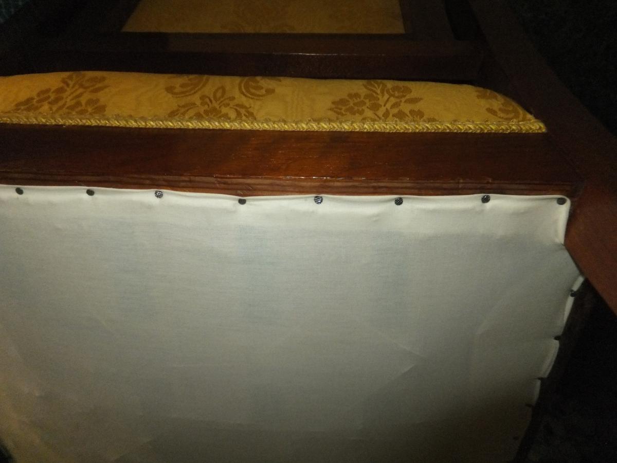 Coppia di poltrone Napoleone III restaurate-photo-5