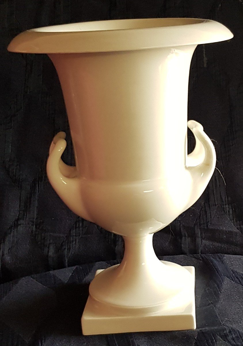 Antico Vaso a Cratere In Porcellana Reale Manifattura De Belin Redensche Kratervase Kpm