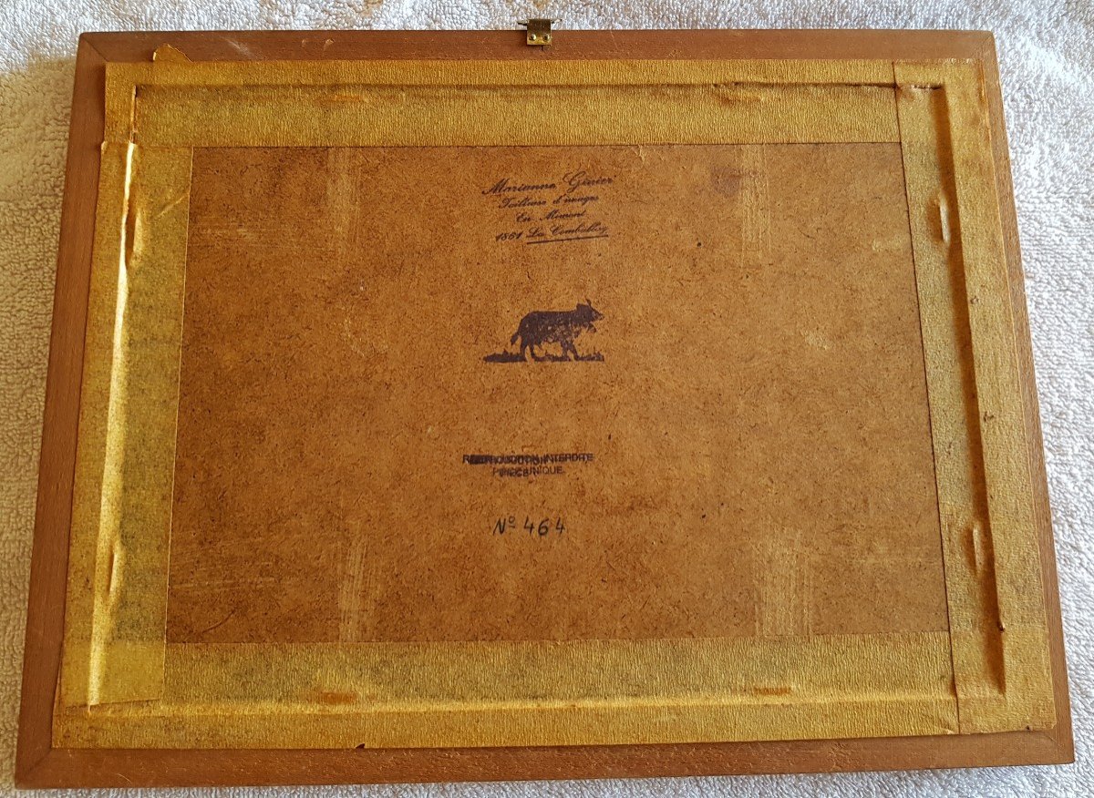 Immagine  di carta ritagliata  Opera unica dell'artista svizzera Marianne Ginier 1984-photo-2