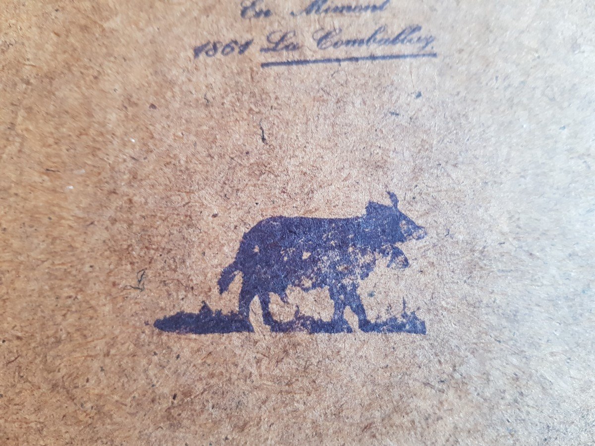 Immagine  di carta ritagliata  Opera unica dell'artista svizzera Marianne Ginier 1984-photo-3